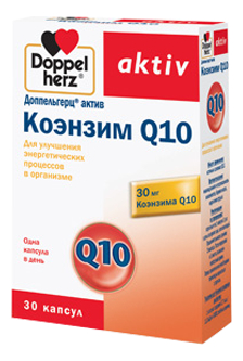 

Биодобавка Коэнзим Q10 Aktiv 30 капсул