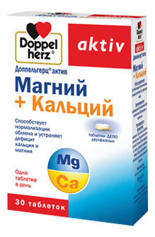 

Биодобавка Магний + Кальций Aktiv 30 таблеток