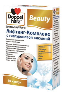 Лифтинг-комплекс с гиалуроновой кислотой Beauty 30 капсул california natural ha комплекс с гиалуроновой кислотой 90 капсул