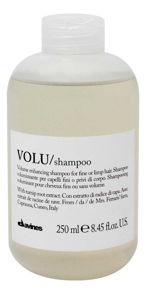 Шампунь для придания объема волосам Volu Shampoo: Шампунь 250мл volu шампунь для увеличения объема 250 мл davines