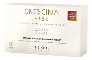 Комплекс для волос 100% Formula Complete Treatment 1300 Man (лосьон Anti-Hair Loss HSSC 10*3,5мл + лосьон HFSC Re-Growth 10*3,5мл)