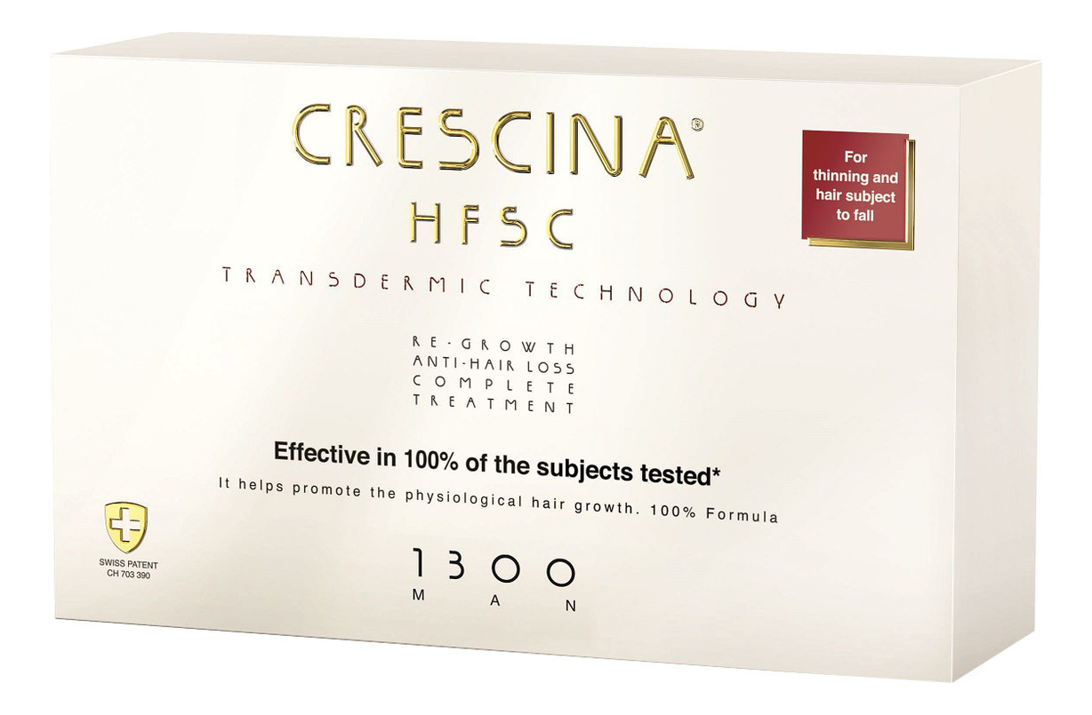 

Комплекс для волос 100% Formula Complete Treatment 1300 Man (лосьон д/волос Anti-Hair Loss HSSC No10 3,5мл + лосьон д/волос HFSC Re-Growth No10 3,5мл)