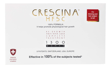 Crescina Комплекс для волос 100% Formula Complete Treatment 1300 Woman (лосьон Anti-Hair Loss HSSC 10*3,5мл + лосьон HFSC Re-Growth 10*3,5мл)