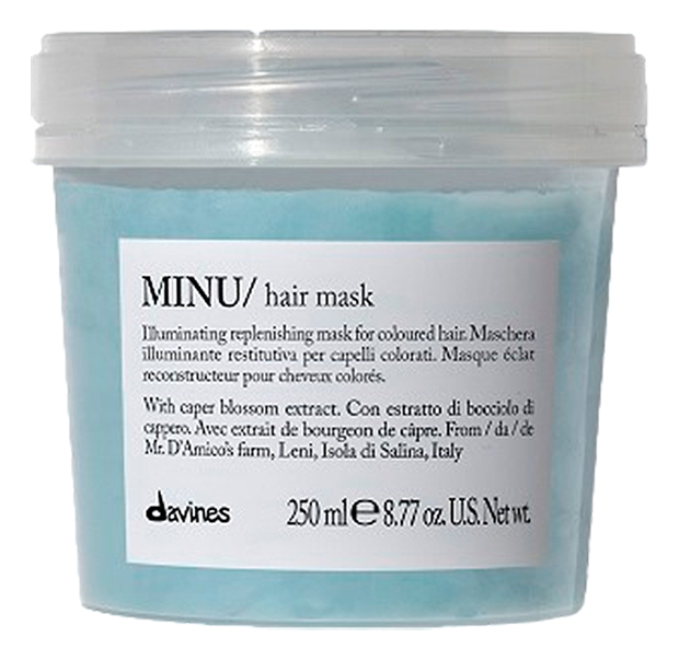 Восстанавливающая маска для окрашенных волос Minu Hair Mask: Маска 250мл