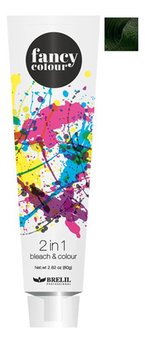 

Колорирующее средство для волос Fancy Colour 2 In 1 Bleach & Colour 80г: Зеленый, Колорирующее средство для волос Fancy Colour 2 in 1 Bleach & Colour 80г