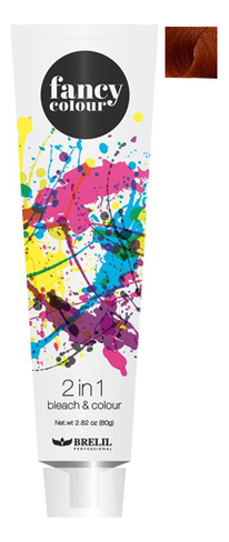 

Колорирующее средство для волос Fancy Colour 2 In 1 Bleach & Colour 80г: Медный блонд, Колорирующее средство для волос Fancy Colour 2 in 1 Bleach & Colour 80г