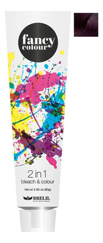 

Колорирующее средство для волос Fancy Colour 2 In 1 Bleach & Colour 80г: Пурпурный, Колорирующее средство для волос Fancy Colour 2 in 1 Bleach & Colour 80г