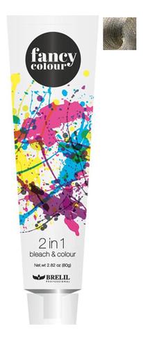 

Колорирующее средство для волос Fancy Colour 2 In 1 Bleach & Colour 80г: Стальной, Колорирующее средство для волос Fancy Colour 2 in 1 Bleach & Colour 80г