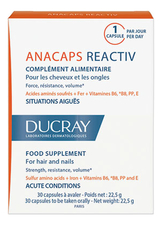 Ducray Капсулы для волос и кожи головы Аnacaps Tri-ACTIV Complement Alimentaire No30 22,5г