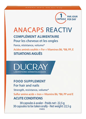 Капсулы для волос и кожи головы Аnacaps Tri-ACTIV Complement Alimentaire No30 22,5г: Капсулы 1шт