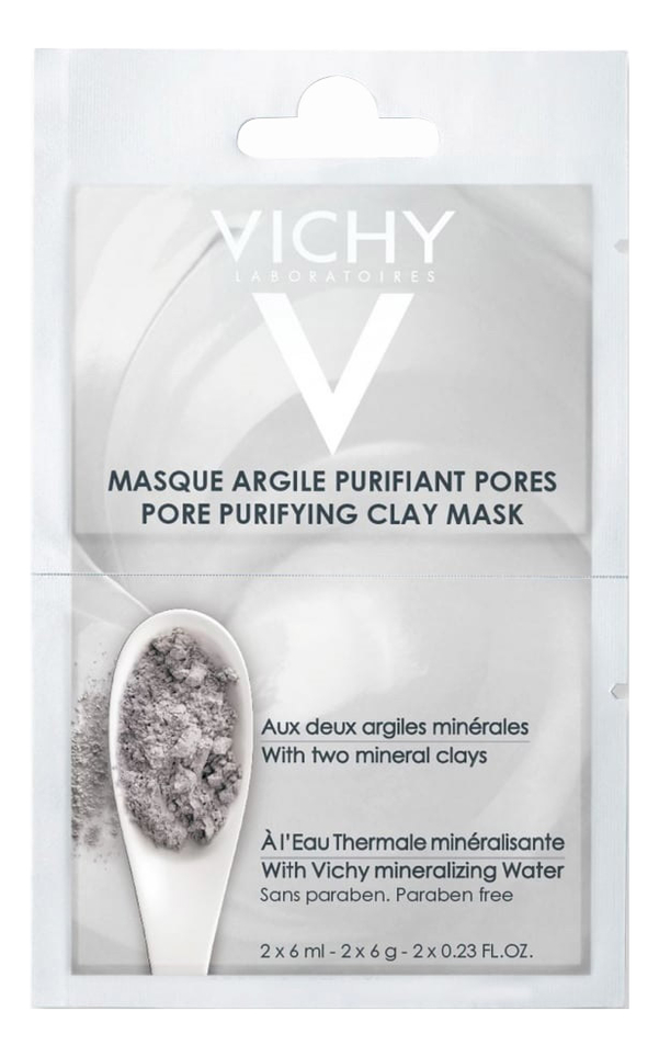 

Минеральная маска с глиной очищающая поры саше Pore Purifying Clay Mask: Маска 2*6мл, Минеральная маска с глиной очищающая поры Pore Purifying Clay Mask
