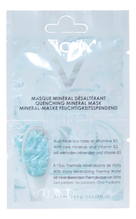 Купить Успокаивающая маска для лица саше Purete Thermale Quenching Mineral Mask: Маска 2*6мл, Успокаивающая маска для лица Purete Thermale Quenching Mineral Mask, Vichy