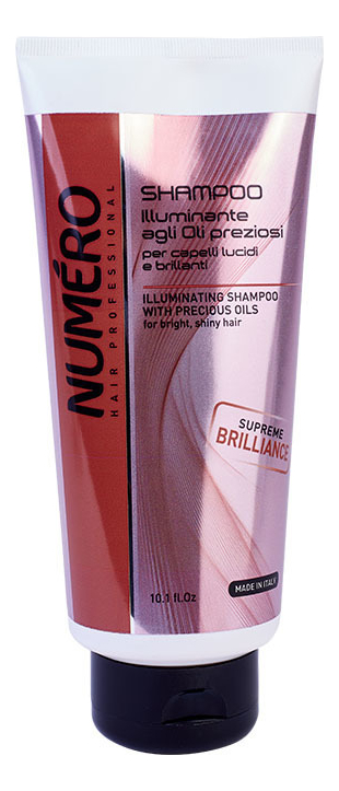 Шампунь для волос с маслом арганы и макадамии Numero Illuminating Shampoo With Precious Oils: Шампунь 300мл