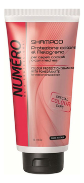 Шампунь для защиты цвета волос с экстрактом граната Numero Colour Protection Shampoo With Pomegranate