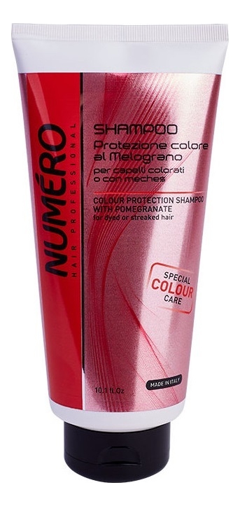 Шампунь для защиты цвета волос с экстрактом граната Numero Colour Protection Shampoo With Pomegranate: Шампунь 300мл маска для защиты цвета с экстрактом граната numero colour protection mask with pomegranate маска 1000мл