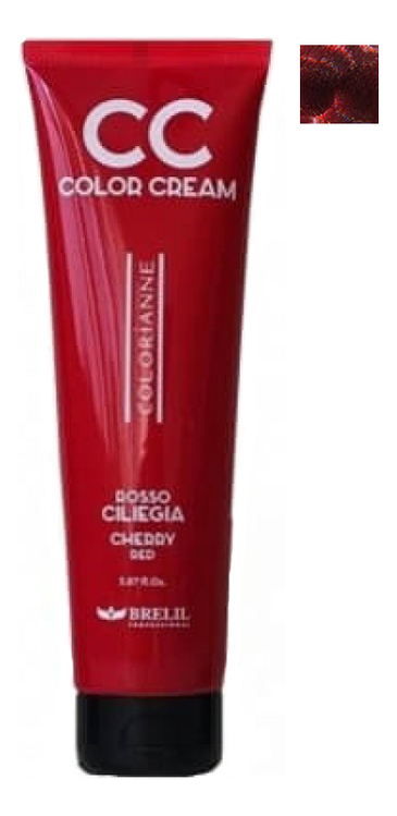 Колорирующий крем для волос CC Color Cream 150мл: Rosso Ciliegia колорирующий крем для волос cc color cream 150мл blondo ice lime