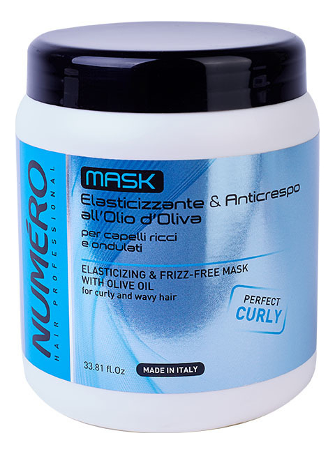 Маска для кудрявых и вьющихся волос с оливковым маслом Numero Elasticizing & Anticrespo All Oil Oliva Mask: Маска 1000мл