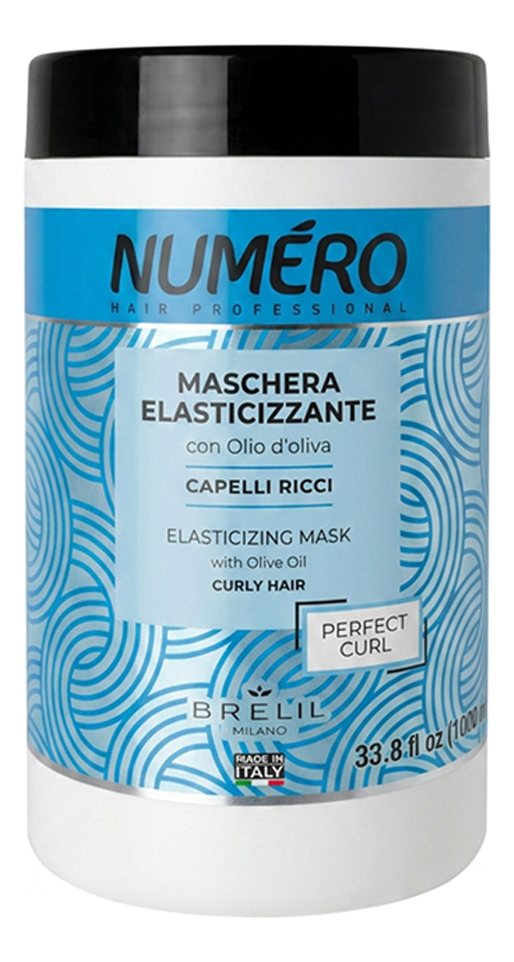 Маска для кудрявых и вьющихся волос с оливковым маслом Numero Elasticizing & Anticrespo All Oil Oliva Mask: Маска 1000мл