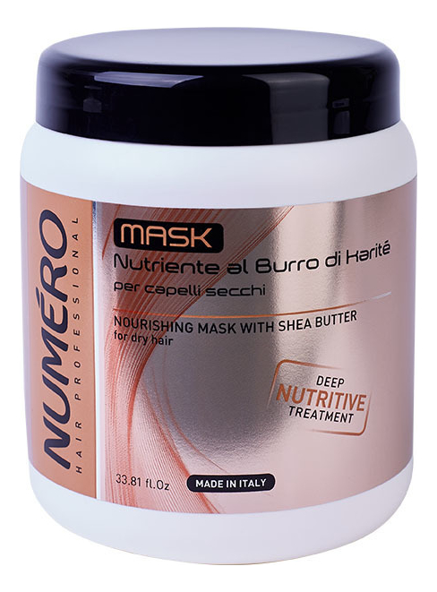 

Маска для волос с маслом карите Numero Nourishing Mask With Shea Butter: Маска 1000мл, Маска для волос с маслом карите Numero Nourishing Mask With Shea Butter