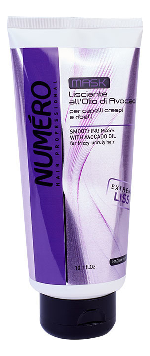 

Маска для вьющихся волос с маслом авокадо Numero Smoothing Mask With Avocado Oil: Маска 300мл, Маска для вьющихся волос с маслом авокадо Numero Smoothing Mask With Avocado Oil