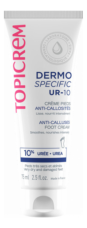 

Крем для ног от натоптышей и мозолей Ur-10 Creme Pieds Anti-Callosites 75мл