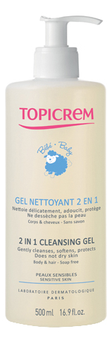 

Очищающий гель для тела и волос 2 в 1 Soins Bebe Gel Nettoyant 500мл, Серия Soins Bebe