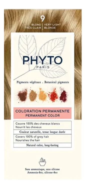 Краска для волос Phyto Color: 9 Очень светлый блонд краска для волос phyto color 10 экстра светлый блонд
