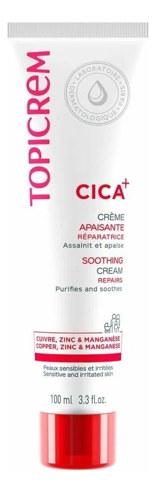 

Успокаивающий крем для лица и тела Cica Creme Apaisante: Крем 100мл, Успокаивающий крем для лица и тела Cica Creme Apaisante