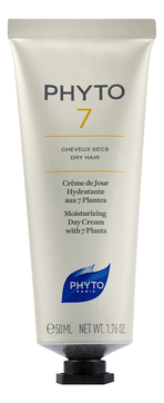 Увлажняющий крем для волос Phyto 7 Creme De Jour Hydratation Brillance Aux 7 Plantes 50мл