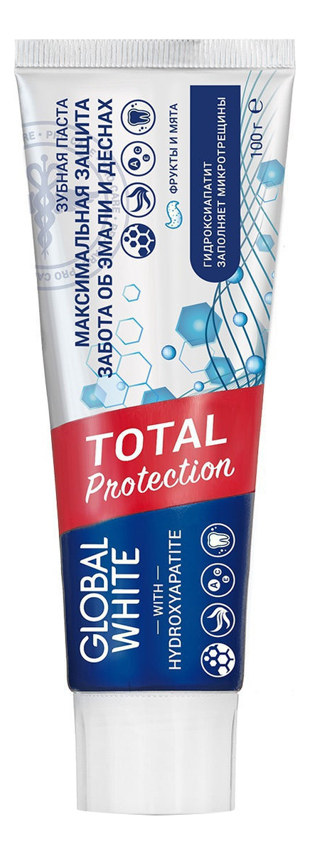 

Зубная паста Total Protection 100мл: Зубная паста 100мл, Зубная паста Total Protection