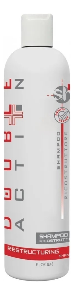 

Восстанавливающий шампунь для прямых волос Double Action Restructuring Shampoo: Шампунь 250мл, Восстанавливающий шампунь для прямых волос Double Action Restructuring Shampoo