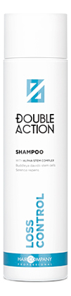 

Шампунь против выпадения волос Double Action Loss Control Shampoo: Шампунь 250мл, Шампунь против выпадения волос Double Action Loss Control Shampoo