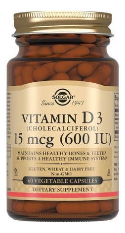Купить Биодобавка Витамин D3 Vitamin 60 капсул, SOLGAR