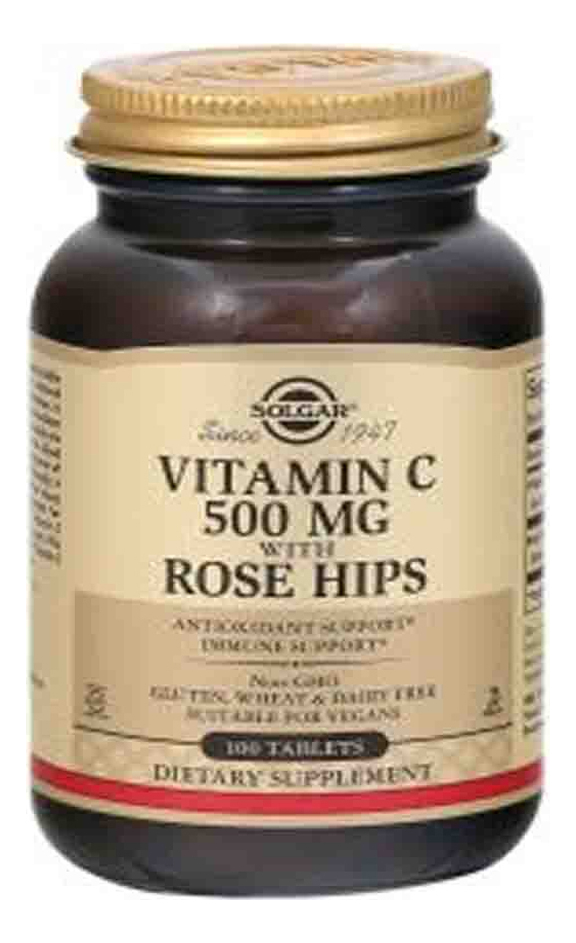 

Биодобавка Витамин С и шиповник Vitamin C With Rose Hips 100 таблеток