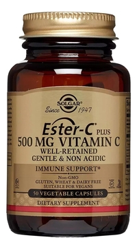 Биодобавка Эстер-С плюс Витамин С Ester-C Plus Vitamin C 50 капсул