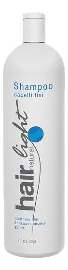 

Шампунь для большего объема волос Hair Light Shampoo Capelli Fini 1000мл