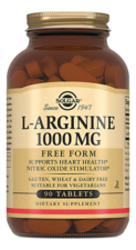 SOLGAR Биодобавка L-Аргинин L-Arginine 1000 Mg 90 таблеток