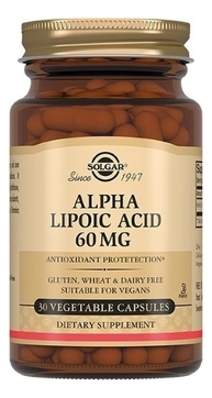 Биодобавка Альфа-липоевая кислота Lipoic Acid 30 капсул