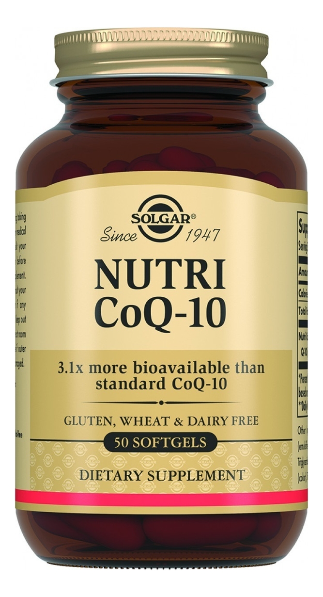 Биодобавка Нутрикоэнзим Q-10 Nutri CoQ-10 50 капсул нутрикоэнзим q10 solgar nutri coq 10 30 мг в капсулах 50 шт