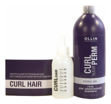 OLLIN Professional Набор для химической завивки волос Curl Hair Perm (гель 500мл + инструкция + флакон-аппликатор)