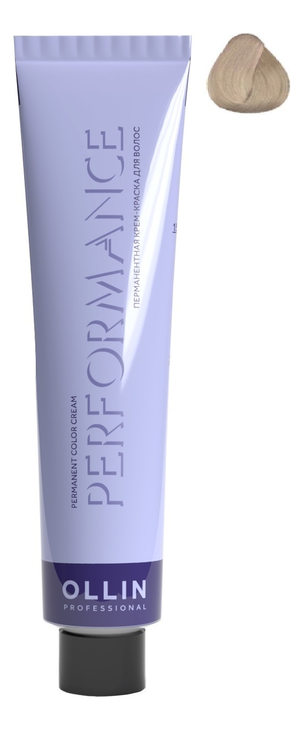 Перманентная крем-краска для волос Performance Permanent Color Cream 60мл: 11/1 специальный блондин пепельный