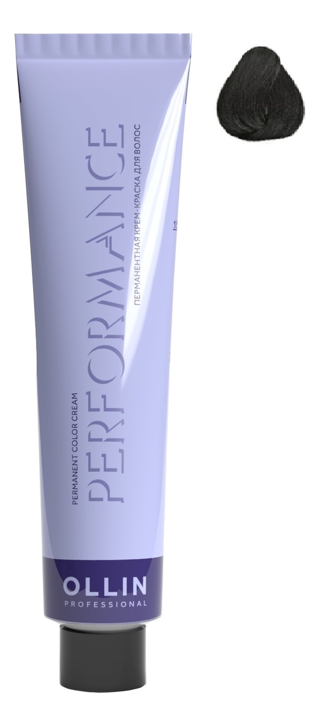 Перманентная крем-краска для волос Performance Permanent Color Cream 60мл: 3/0 темный шатен перманентная крем краска для волос performance permanent color cream 60мл 0 0 нейтральный