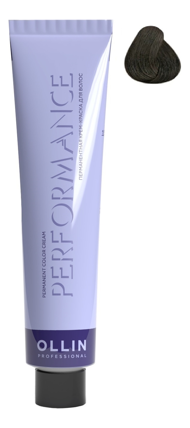 Перманентная крем-краска для волос Performance Permanent Color Cream 60мл: 5/0 светлый шатен перманентная крем краска для волос performance permanent color cream 60мл 0 0 нейтральный