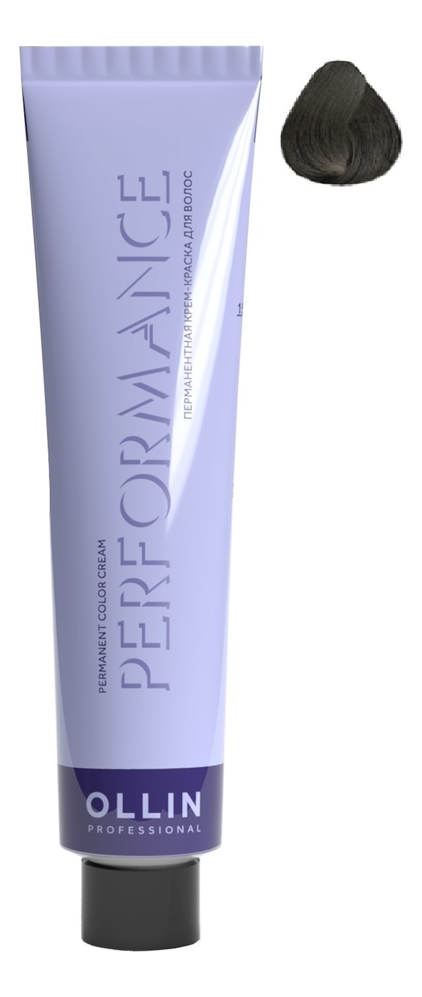 Перманентная крем-краска для волос Performance Permanent Color Cream 60мл: 5/1 светлый шатен пепельный