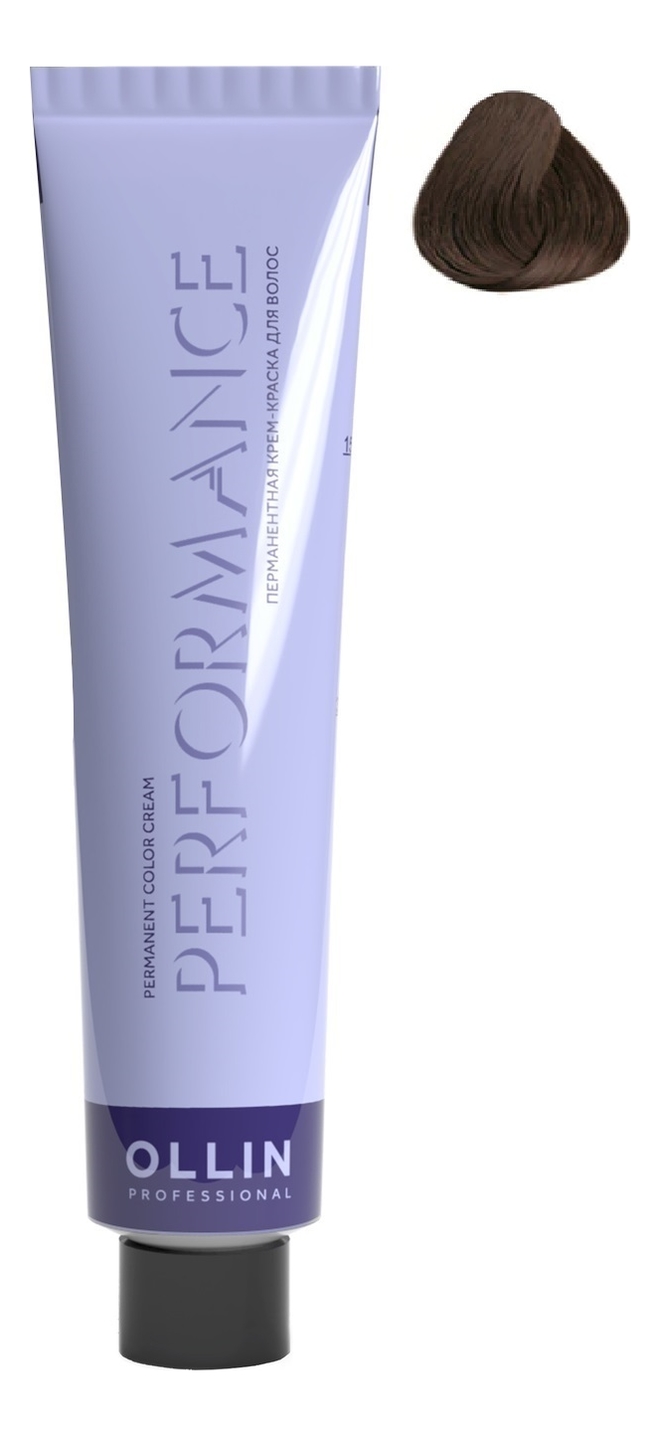 Перманентная крем-краска для волос Performance Permanent Color Cream 60мл: 6/75 темно-русый коричнево-махагоновый