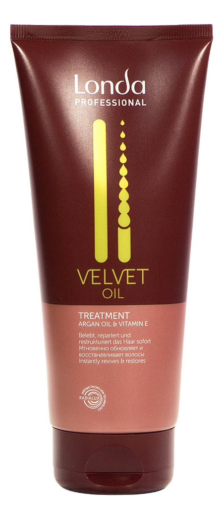 Маска для волос с аргановым маслом Velvet Oil Treatment: Средство 200мл londa velvet oil маска с аргановым маслом для волос 200мл