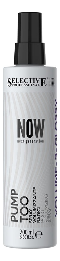 

Спрей для объема у корней волос Now Next Generation Pump Too 200мл