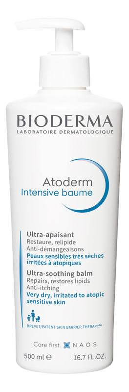 Бальзам для лица и тела Atoderm Intensive Baume Ultra-Soothing Balm: Бальзам 500мл бальзам для тела eau thermale baume fondant corps unctuous body balm 200мл