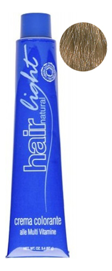 

Стойкая крем-краска для волос Hair Light Crema Colorante 100мл: 9.03 Экстра светло-русый натуральный яркий, Стойкая крем-краска для волос Hair Light Crema Colorante 100мл
