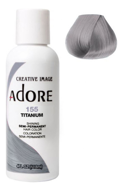 

Краска для волос Adore Hair Color 118мл: 155 Titanium, Краска для волос Adore Hair Color 118мл